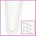 12 White Beaded Necklaces (33")