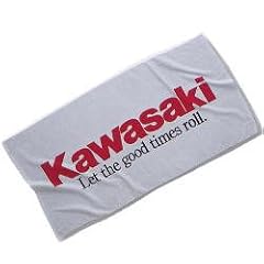 カワサキ KAWASAKI 純正 ロゴ入バスタオル カワサキタオル 650×1300mm J7005-0035