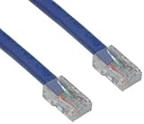 CAT5E, UTP, Bootless, 350MHz, Blue, 3 ft