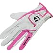 TaylorMade Ladies Targa Tour Glove (COLOR: White/Pink)