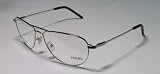 NEW & AUTHENTIC - designer/brand: GIANFRANCO FERRE style/model: 23601 size: 56-15-135 color: SILVER/BLACK type: FULL-RIM 100% RX-ABLE PRESCRIPTION CARE FULL RIM AVIATOR SHAPE EYEGLASSES/EYE GLASSES/FRAME/EYE WEAR - mens