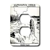 Londons Times Health and Vanity Trends Cartoons - Viagra Falls - Light Switch Covers - 2 plug outlet cover
