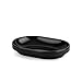 Umbra Step Soap Dish Container For Bathroom - Black Oval Durable Soap Bar Holder For Bath Sink - Nicely Fits Into Amenity Tray and Holds the Soap Bar Preventing It From Dirt and Ensures Zero Waste