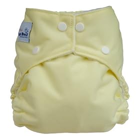 Fuzzi bunz Perfect Diaper BUTTER YELLOW Small