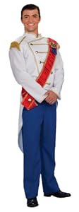 Forum Fairy Tales Fashions Prince Charming Costume, Blue/White, Standard