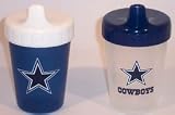 DALLAS COWBOYS Baby Shower Gift Infant 2 SIPPY CUPS New Gift
