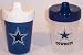 DALLAS COWBOYS Baby Shower Gift Infant 2 SIPPY CUPS New Gift