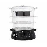 Biggest Loser 3 Tier 12.4 qt Steamer & Rice Cooker Black