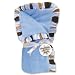 Max Stripe Velour Blanket with Ruffle
