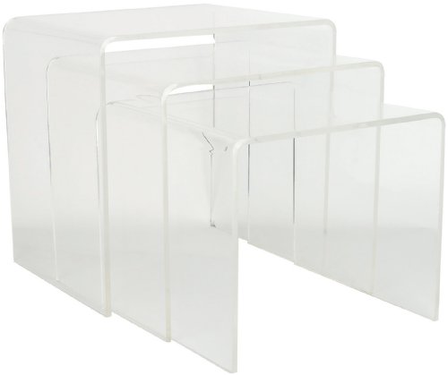 Kare 9029 3-Satztisch Acryl, transparent