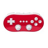 Solid State Red Design Nintendo Wii Classic Controller Protector Skin Decal Sticker