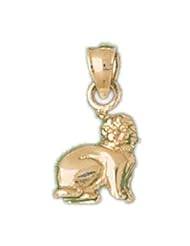 Dazzlers Solid 14 karats Gold Cat Kitten Charm Pendant available in three colors from jewelsberry (weights: 2.5 grams only)