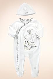 2 Piece Petit Bebe Pure Cotton Sleepsuit with Hat