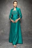 Intermezzo Silk and Lace Evening Dress with Jacket at Sydney's Closet