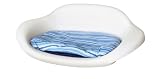 Dogit Cream Bed w/Blue Stripe Cushion, Large