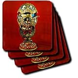 Faberge Eggs - Faberge Egg Tercentenary Of Romanoffs House Pictured - Coasters