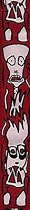 Planet Waves Joe Satriani Guitar Strap - Red/White Up in Flames