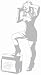 Search : Sudden Shadows Rock Star Girl Wall Art Sticker Mural