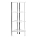 from PRIME FURNISHING 4 Tier Corner Shelf Unit White Hi Gloss For Multiple Use