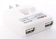 プロテック P-2WAY USB2基搭載ACアダプター PD-2WH ホワイト 【iPod nano 5G/iPhone 3G,3GS他/iPod各種/ゲーム機/携帯】