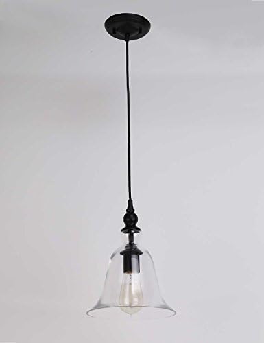 POP Lighting Hanging Bell Shade Ceiling Lamp Glass Pendent Light Without Bulbs