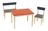 roba 50715 - Kindersitzgruppe, Massivholz, Medium Density Fibreboard lackiert, bestehend aus 1x 50773 Kinderstuhl, 1x 50663 Sitzbank, 1x 50723 Kindertisch
