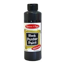 Black Poster Paint Bottle