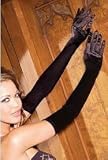 1st Fantasies Beautiful Elegant Spandex Over the Elbow Formal Evening Gloves in BLACK, RED or WHITE