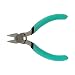 Xcelite S424NJSV Diagonal Relieved Head Cutter, Flush Jaw, 4" Length, 5/8" Jaw Length, Green Cushion Grip Handle