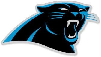 Carolina Panthers NFL car bumper sticker decal (5" x 3")