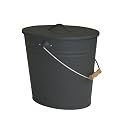 Kamino-Flam 333252 Ascheneimer oval anthrazit 24 Liter, 40/35/28 cm