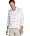 Perry Ellis Long Sleeve Cotton Bamboo Solid & Stripe Polos