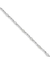 Sterling Silver Diamond Bracelet