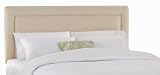Skyline Furniture Addison California-King Twill-Upholstered Border Headboard, Natural