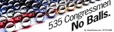 Sticker: 535 Congressman No Balls