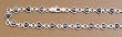 Sterling Silver Stone Anklet - Heart Cut and Black - 10'' in Length