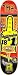 Real Skateboarding is #1 Small Red / Yellow Skateboard Deck - 7.81