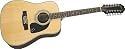 Epiphone DR-212 12-String Acoustic Guitar, Natural Chrome Hardware