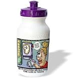 Londons Times Funny Medicine Cartoons - Biological Time Clock Ticking - Water Bottles