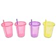 The First Years 4 Pack Take & Toss Straw Sippers, Colors May Vary
