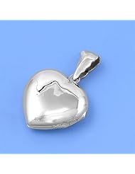 925 Sterling Silver Locket Pendant - Heart
