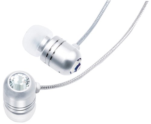 TUNEWEAR カナル型アクセサリイヤホン TUNESONIC crystal クロムシルバー TUN-EP-000002