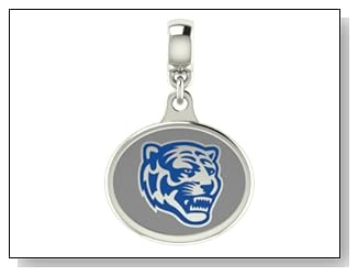 Memphis Tigers Collegiate Drop Charm Fits Most Pandora Style Bracelets Including Pandora Chamilia Zable Troll and More. High Quality Bead in Stock for Fast Shipping.