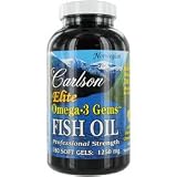 Carlson Elite Omega 3 Gems Fish Oil Professional Strength --180 Soft Gels - Body Care