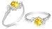 Jewelry : Round Cut Citrine Ring Sterling Silver