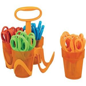 Childrens Toyshop  Toys : Scissors with Caddy, Blunt Tip (Pk/24)