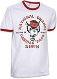 1983 North Carolina State Wolfpack Short Sleeve Ringer T-Shirt - White/Red Ringer