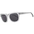 Vestal Himalayas Adult Hand Formed Acetate Sports Sunglasses w/ Free B&F Heart Sticker Bundle - Clear/Grey/Brushed Silver