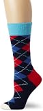 Happy Socks Womens Argyle Combed Cotton Crew Novelty Sock