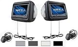 LCD/DVD 8.8HEADRESTS 2XREM/WLS HP BLACK